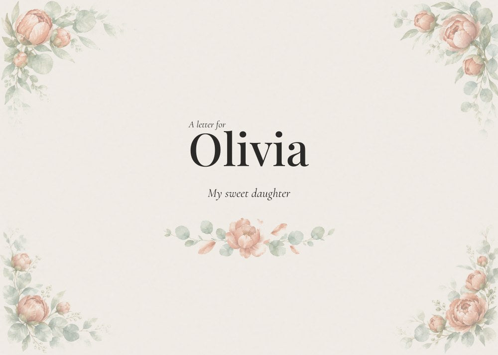 Flora Letter for a Loved One — design preview